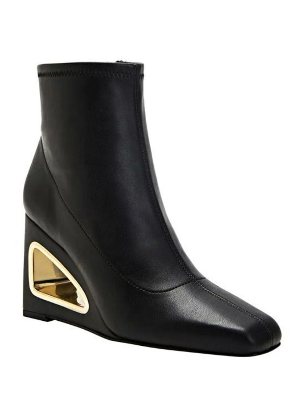 Katy Perry Women's The Hollow Wedge Black Booties Size 10 (MSRP $149)
